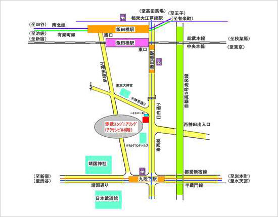 東京営業所地図